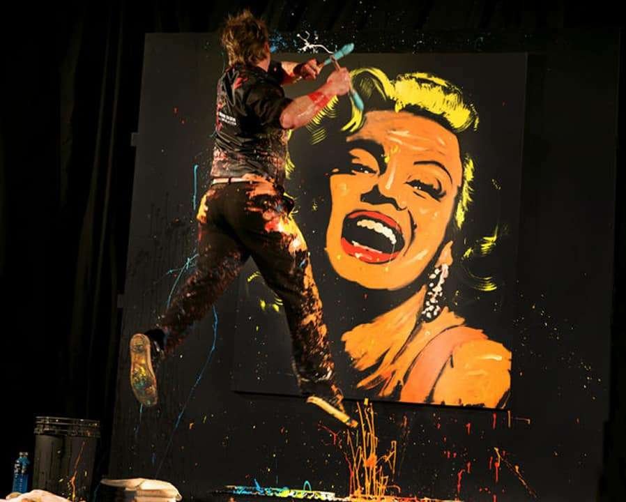 live painting team building marrakech