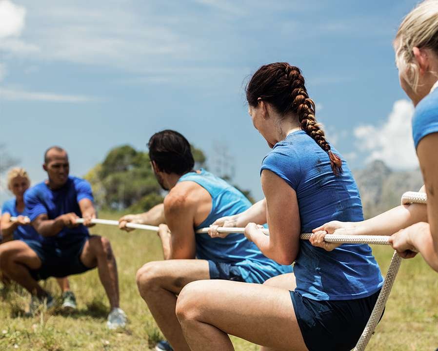 tire a la corde team building marrakech